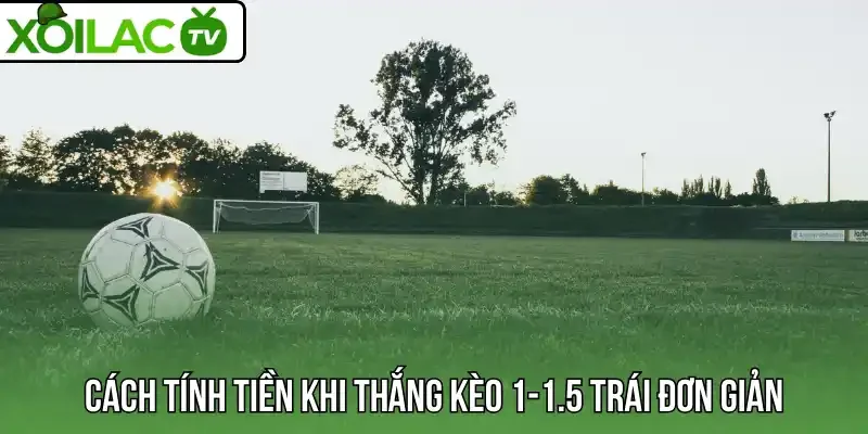 Cách tính tiền khi thắng kèo 1-1.5 trái đơn giản