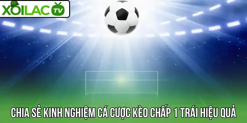Chia sẻ kinh nghiệm cá cược kèo chấp 1 trái hiệu quả